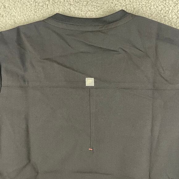 Fabletics Men's XS Black Polyester Viscose Short Sleeve Scrub Top *Flaw - Picture 11 of 11